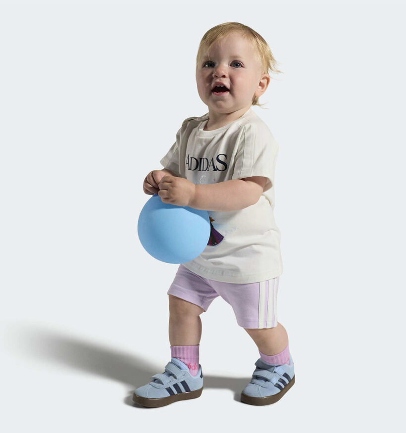 adidas VL Court 3.0 Lichtblauwe Sneakers voor meisjes, jongens (380826)