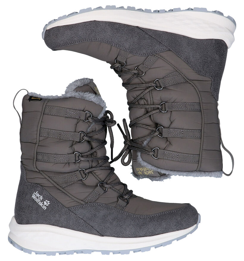 Jack Wolfskin Nevada Texapore Bottes de neige en Gris en simili cuir (282909)