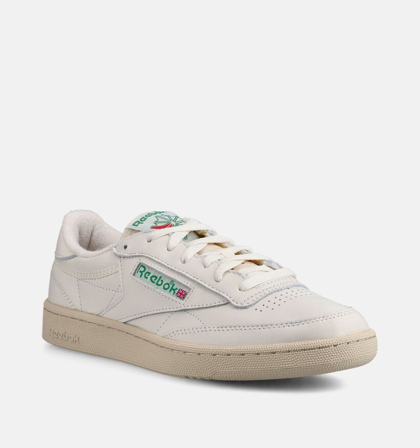 Reebok Club C 85 Vintage Ecru/Groene Sneakers voor heren (368823)