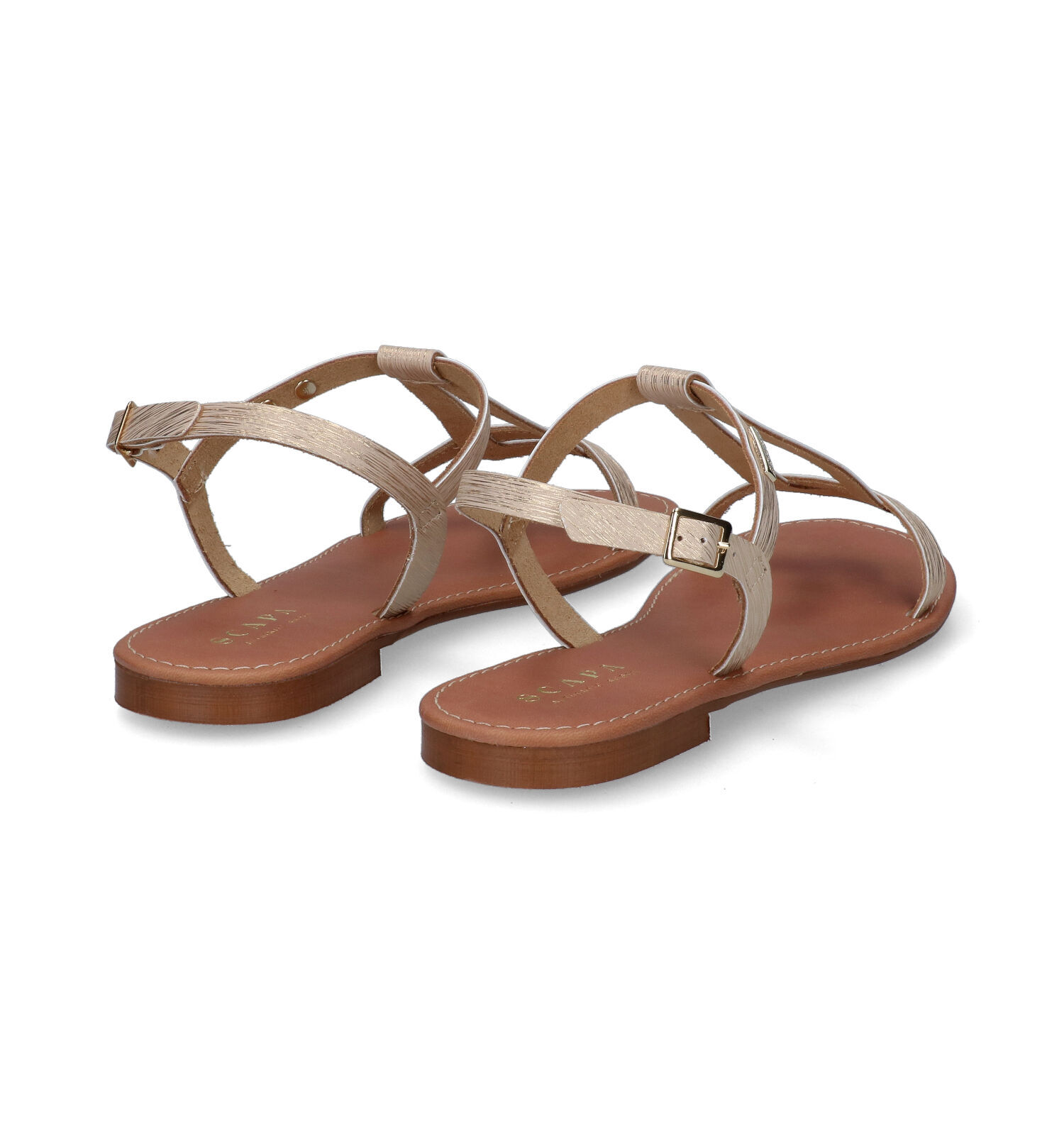 Scapa Gouden Sandalen Dames Sandalen Online op TORFS.BE