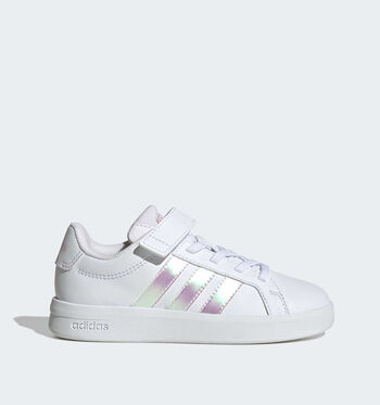 adidas Grand Court Low Sneakers core white/ Crystal Linen/ Aurora Coffee/ftwr white/ bliss pink/ Lucid Tangerine/ftwr white/ iridescent/ ftwr white