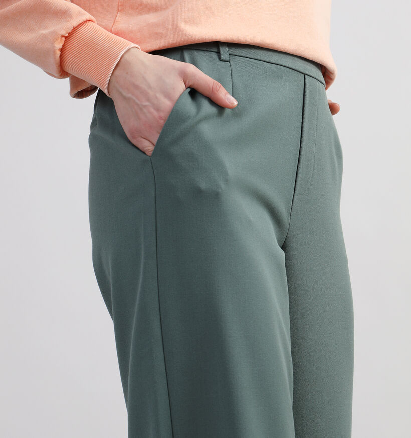 Vila Varone HW Wide Pantalon en Vert pour femmes (335460)