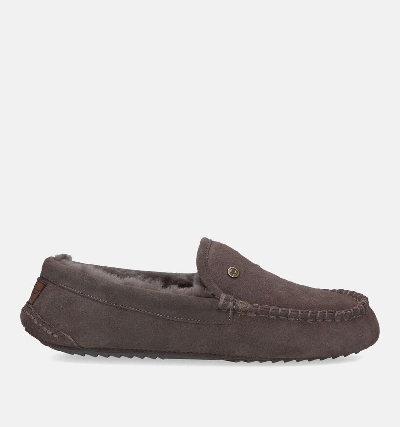 Warmbat Earlwood Pantoufles en laine en Cognac pour hommes (330232)