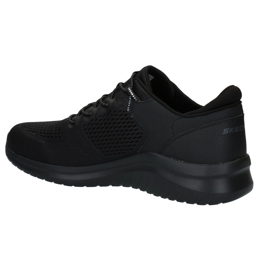 Skechers Ultra Flex Baskets en Noir en textile (293901)