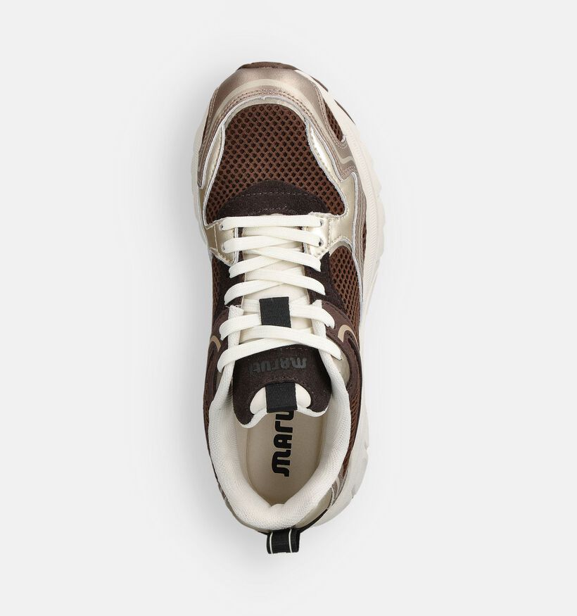 Maruti Novi Donkerbruine Sneakers voor dames (360821) - geschikt voor steunzolen