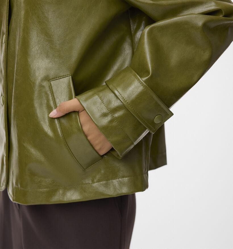 Vero Moda Dash Short Coated Manteau court en Vert pour femmes (379682)