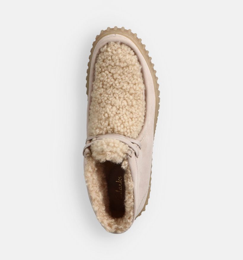 Clarks Torhill Moss Bottines motardes en Taupe pour femmes (361959) - pour semelles orthopédiques