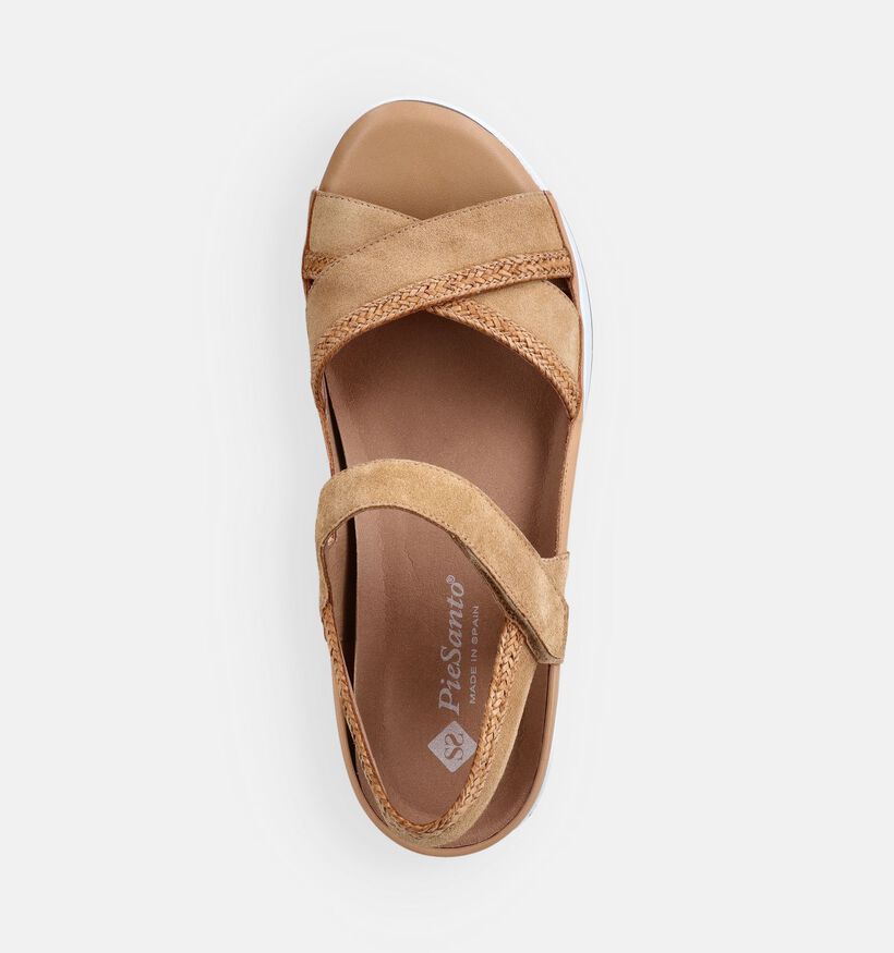Piesanto Beige Sleehak Sandalen voor Steunzolen voor dames (373791) - geschikt voor steunzolen