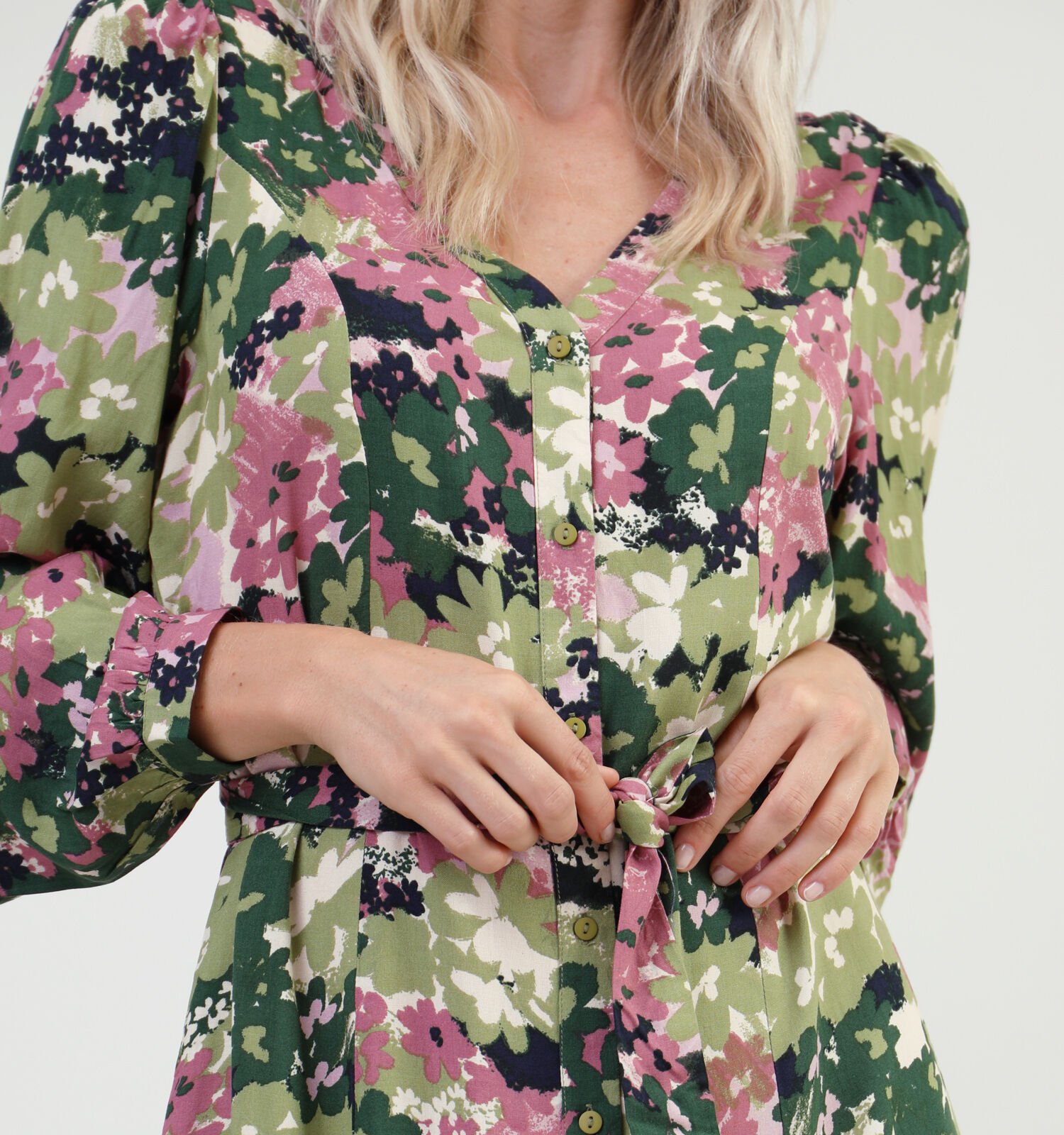 Pieces bloemen jurk new arrivals