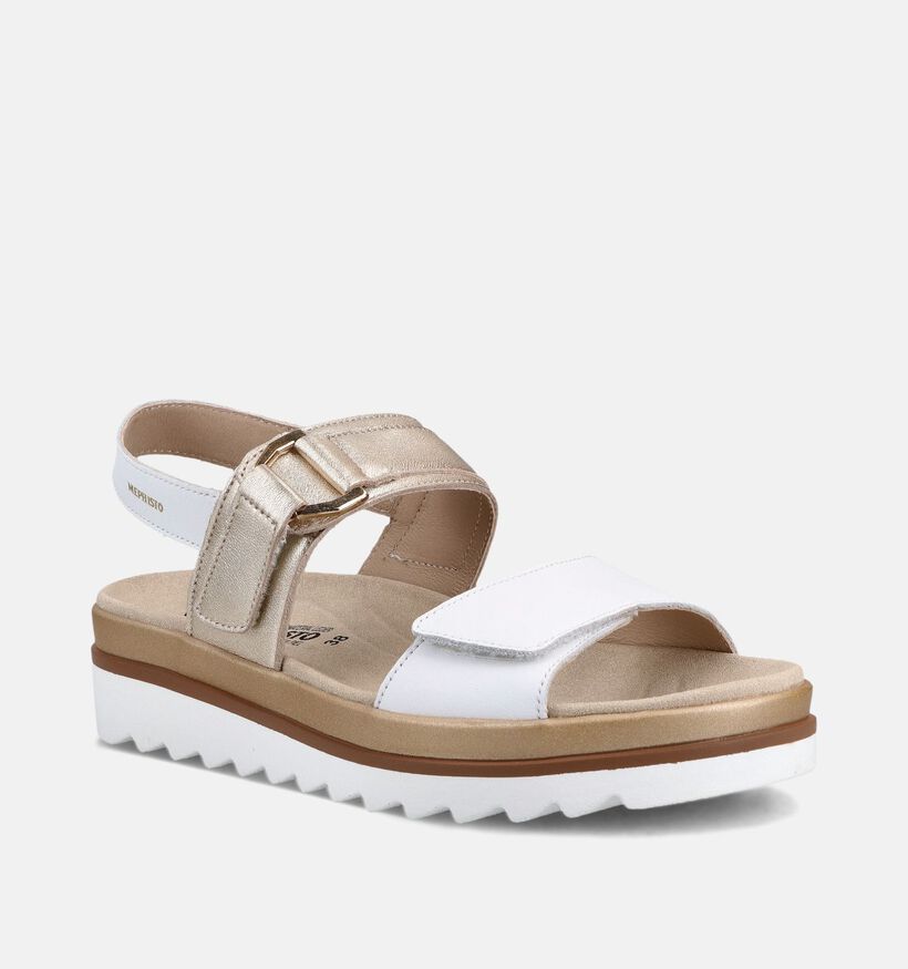 Mephisto Dakota Sandales en Blanc/Or pour femmes (370565)