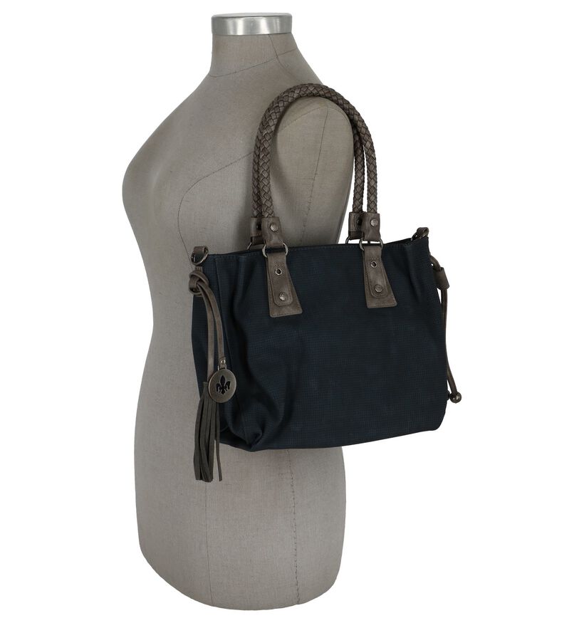 Donkerblauwe Handtas met Afneembare Riem Rieker in imitatieleer (230072)
