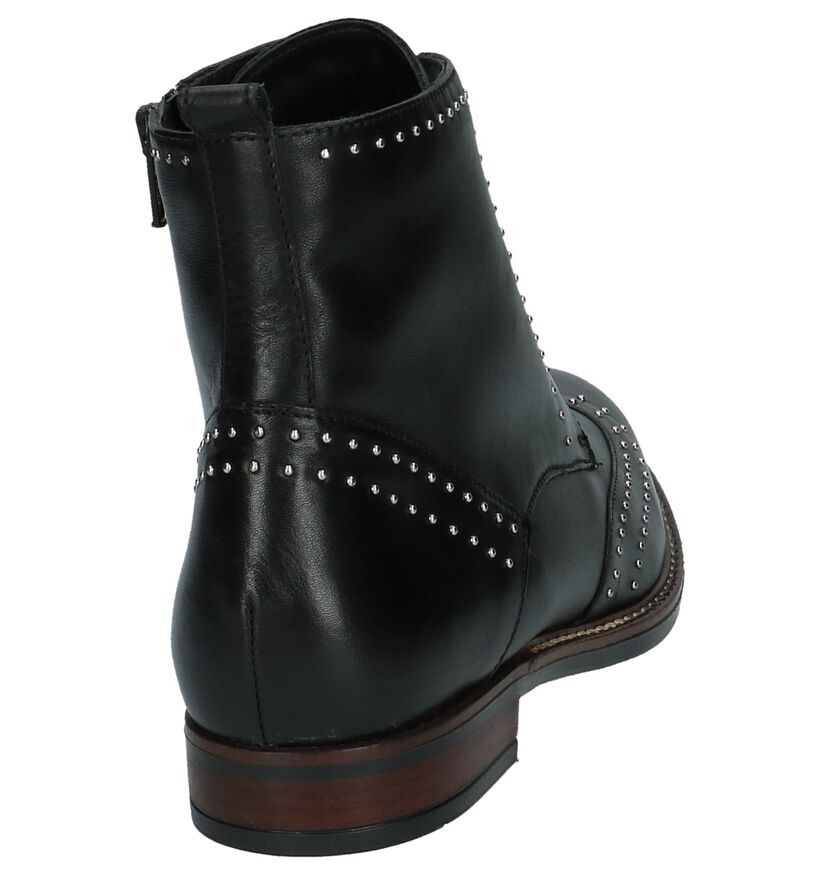 Hampton Bays Bottillons en Noir en cuir (201286)