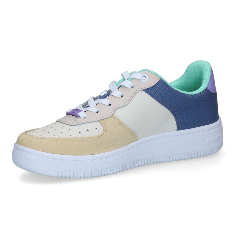Tommy Hilfiger Varsity Cupsole Paars Blauwe Sneakers voor dames (300632) - geschikt voor steunzolen