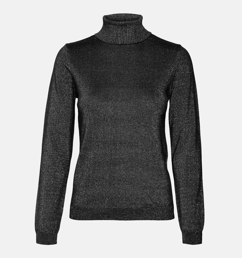 Vero Moda Happyshine Pull avec col roulé en Noir pour femmes (349051)