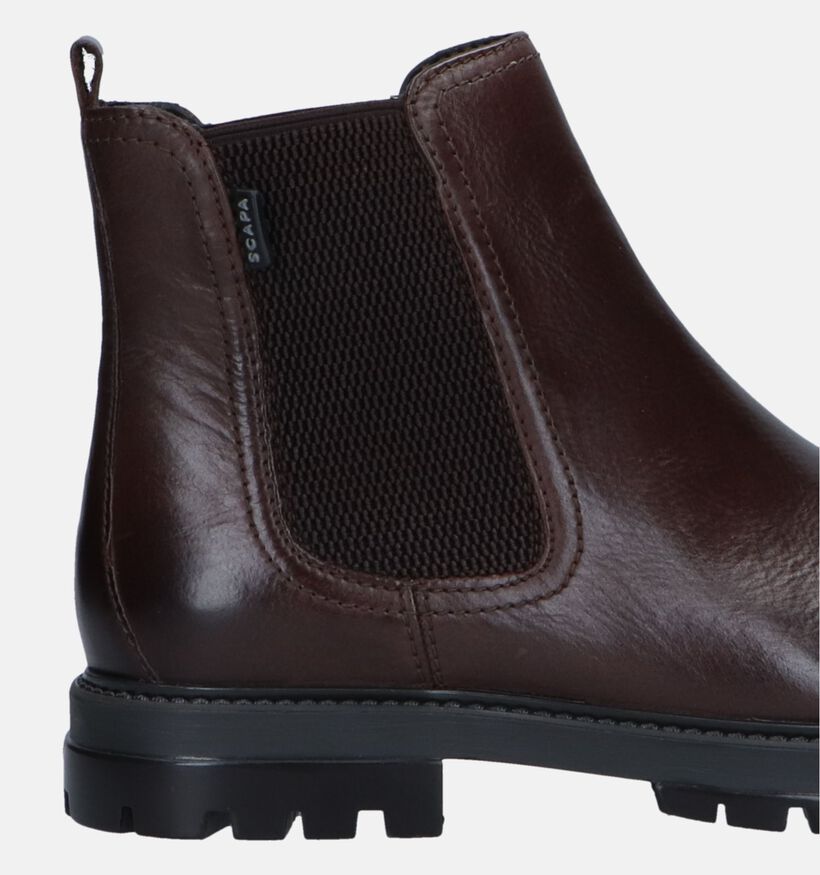Scapa Bottines Chelsea en Noir pour hommes (332566)