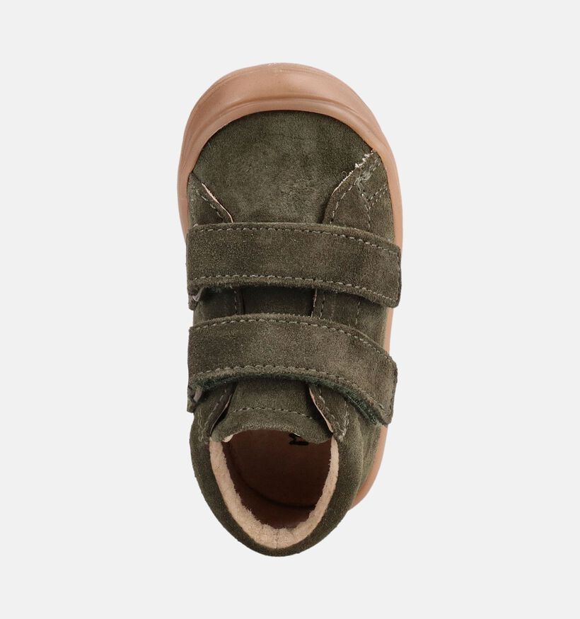 Milo & Mila Baskets montantes en Vert fonc&eacute; pour filles, gar&ccedil;ons (380787) - pour semelles orthop&eacute;diques