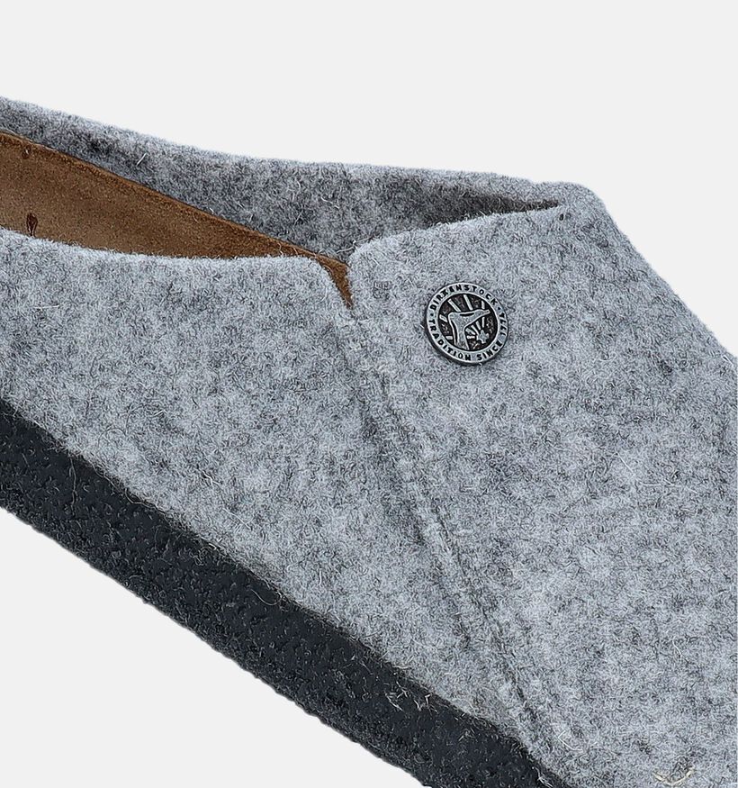 Birkenstock Zermatt Wool Felt Pantoufles en Beige pour femmes (343966)