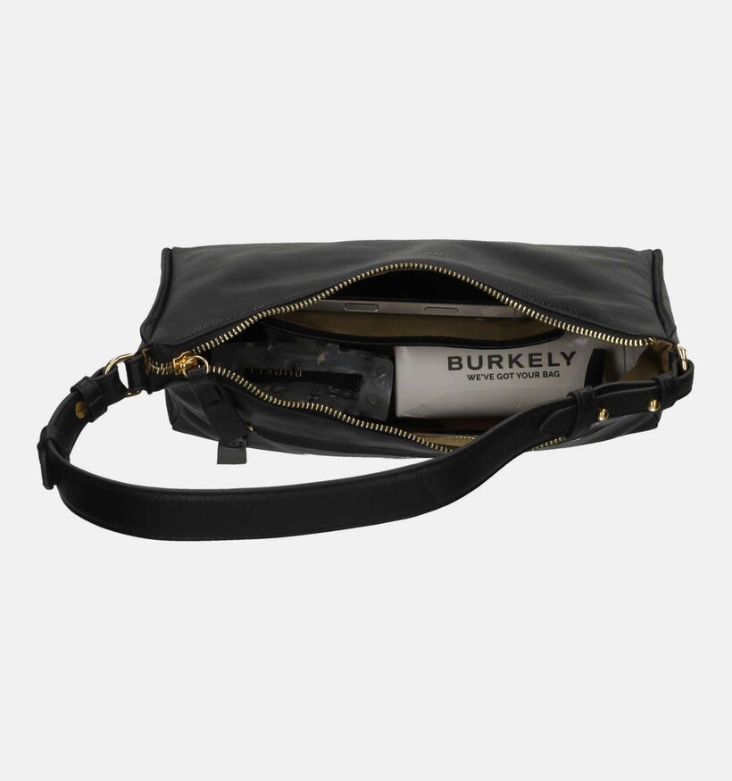 Burkely Fine Florence Zwarte Schoudertas voor dames (380447)