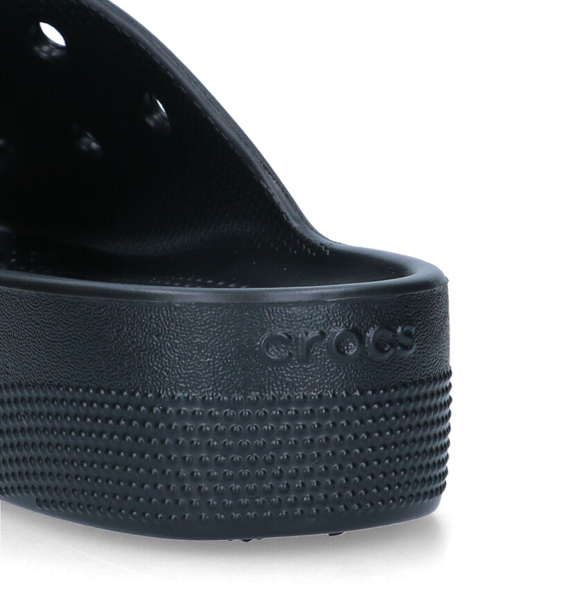 Crocs Classic Platform Zwarte Slippers voor dames (322209)