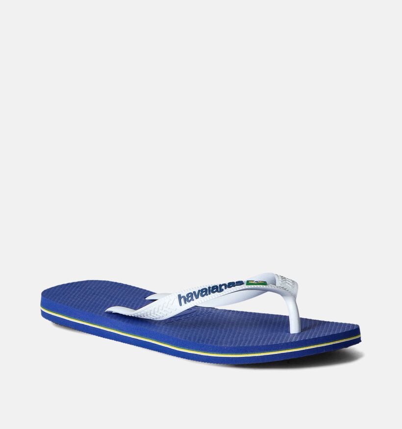 Havaianas Brasil Logo Blauwe Teenslippers voor heren (357796)