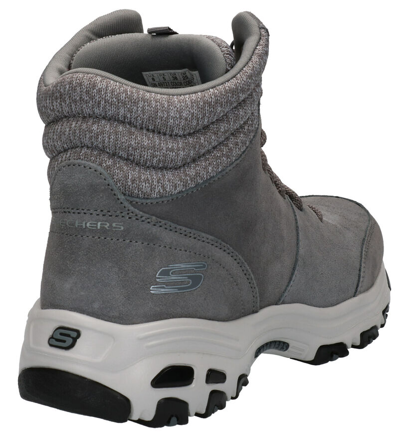 Skechers D'Lites Chill Flurry Boots Grijs in stof (262832)