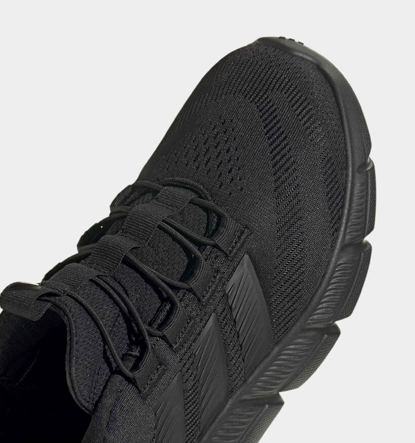 adidas Cloudfoam Flex Slip-on Baskets basses en Noir pour hommes (372570) - pour semelles orthop&eacute;diques