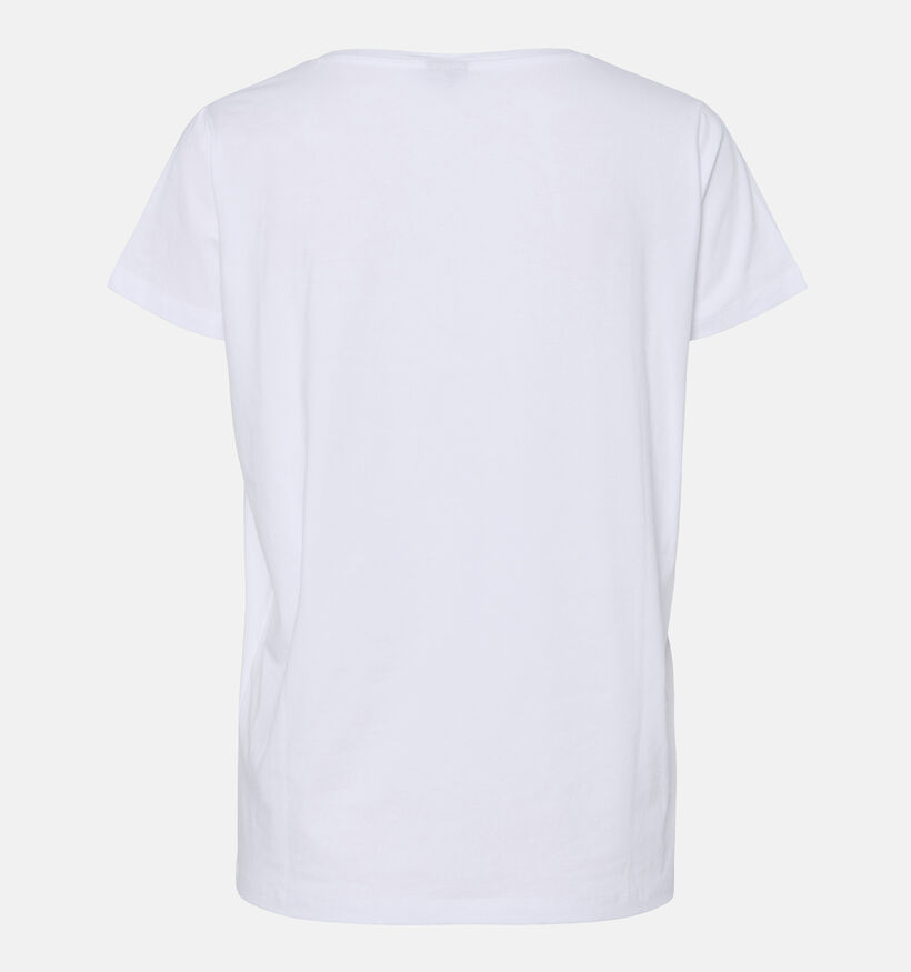 Pieces Tilly T-shirt en Blanc pour femmes (357375)