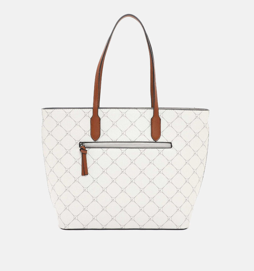 Tamaris Anastasia Classic Cabas avec fermeture éclair en Écru pour femmes (338783)