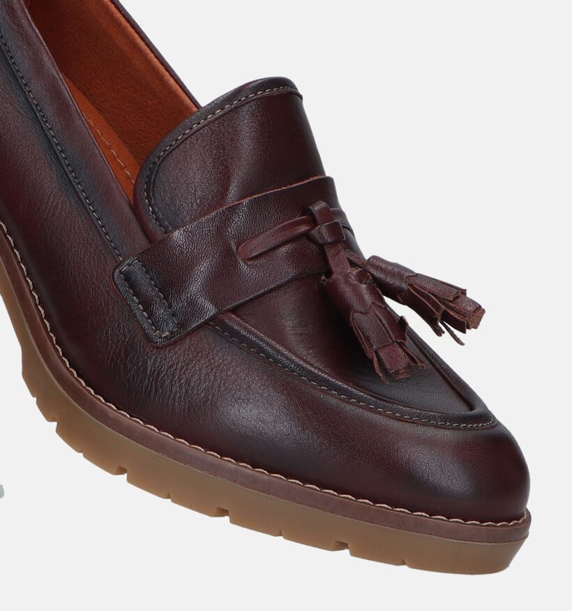 Pikolinos Llanes Cognac Mocassins met hak voor dames (329618)