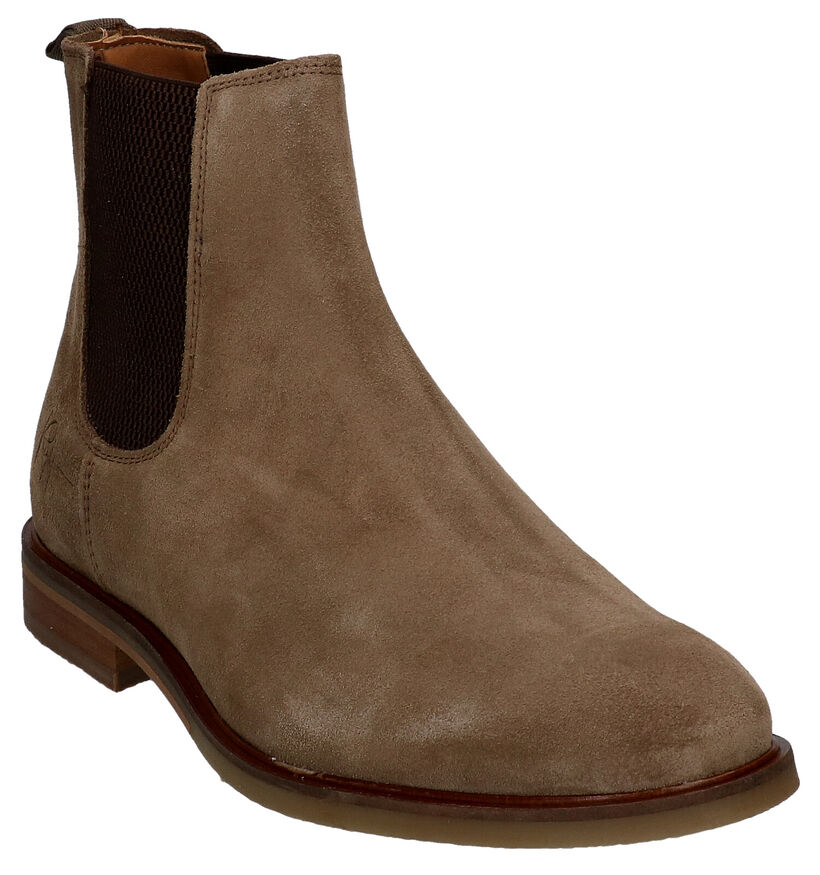 Bullboxer Bottines Chelsea en Brun foncé pour hommes (312624) - pour semelles orthopédiques