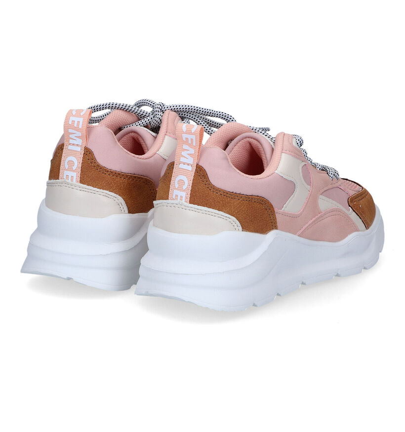 CEMI Baskets basses en Rose pour filles (311252)