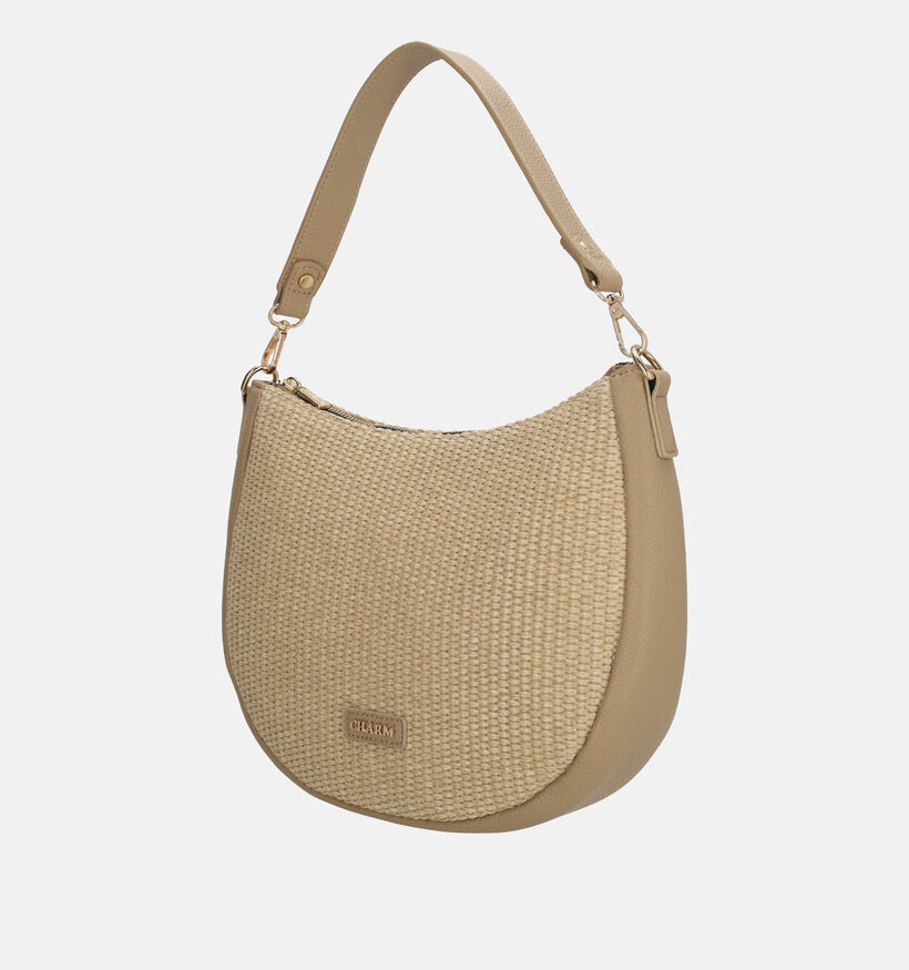 Charm London Paris Beige Schoudertas voor dames (374808)