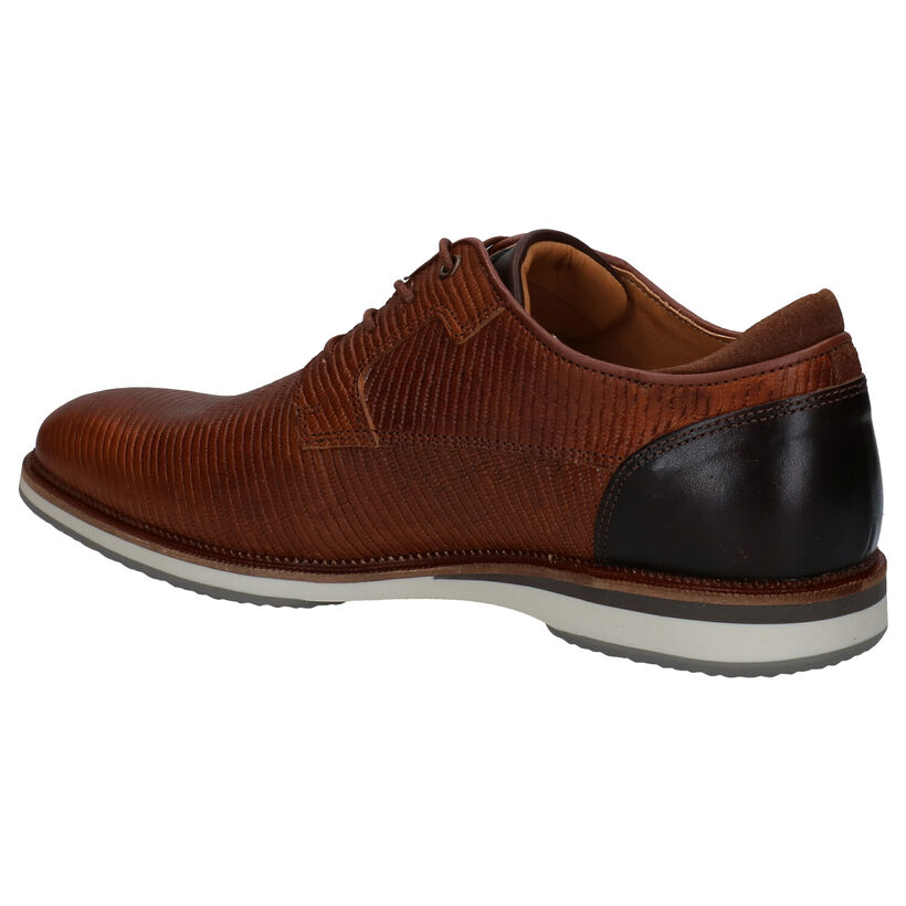 Bullboxer Cognac Veterschoenen in leer (281830)