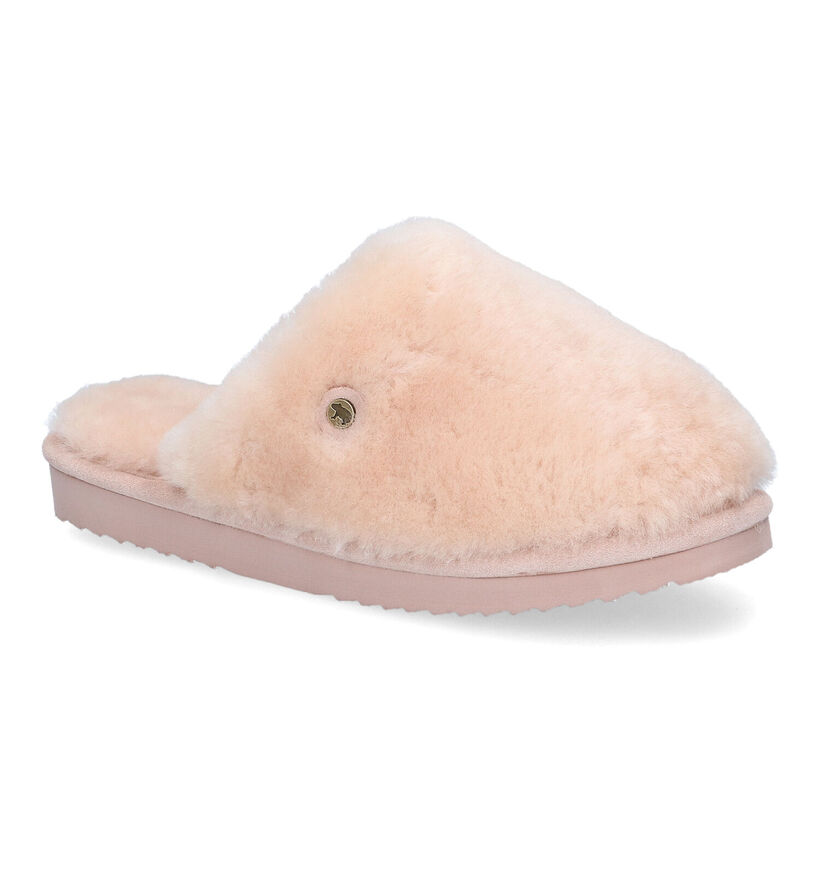 Warmbat Mungo Pantoufles en Ecru pour femmes (314442)