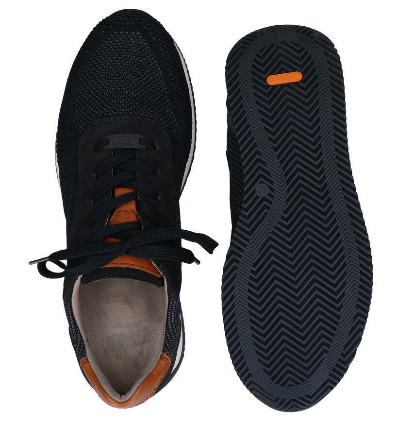 Ara Lisboa Fusion4 Blauwe Veterschoenen in daim (307711)