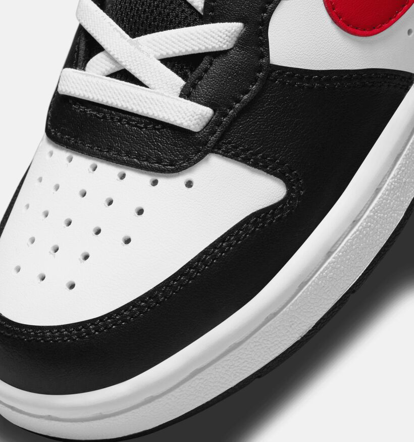 Nike Court Borough Mid Zwarte Sneakers voor jongens (377282)