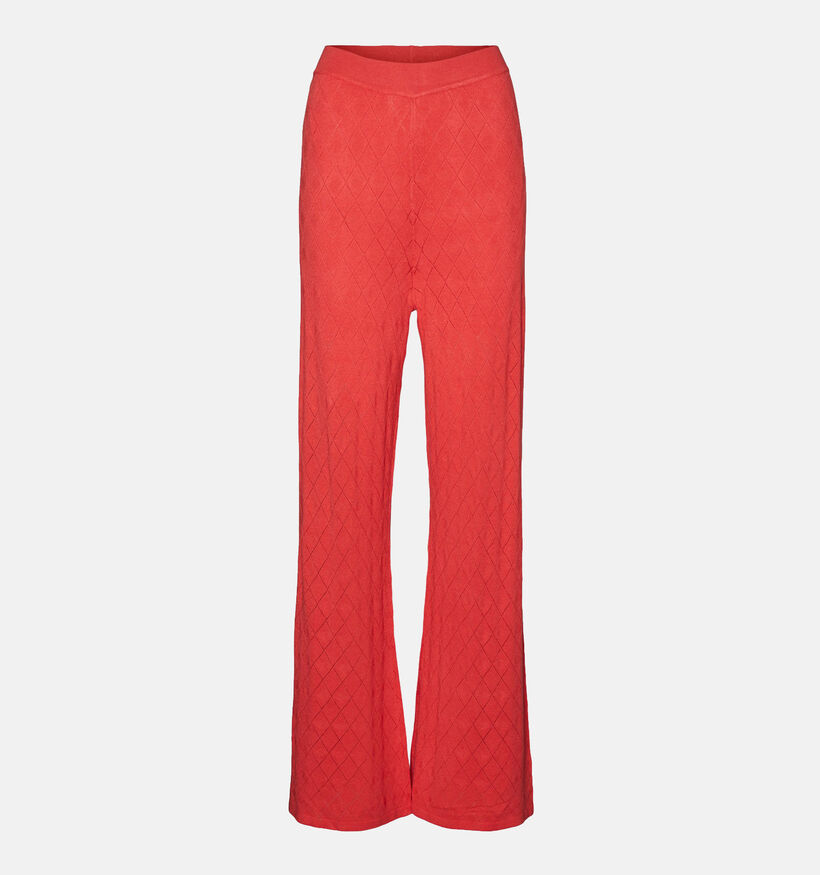 Vero Moda Nalina Pantalon large en Rouge pour femmes (337318)