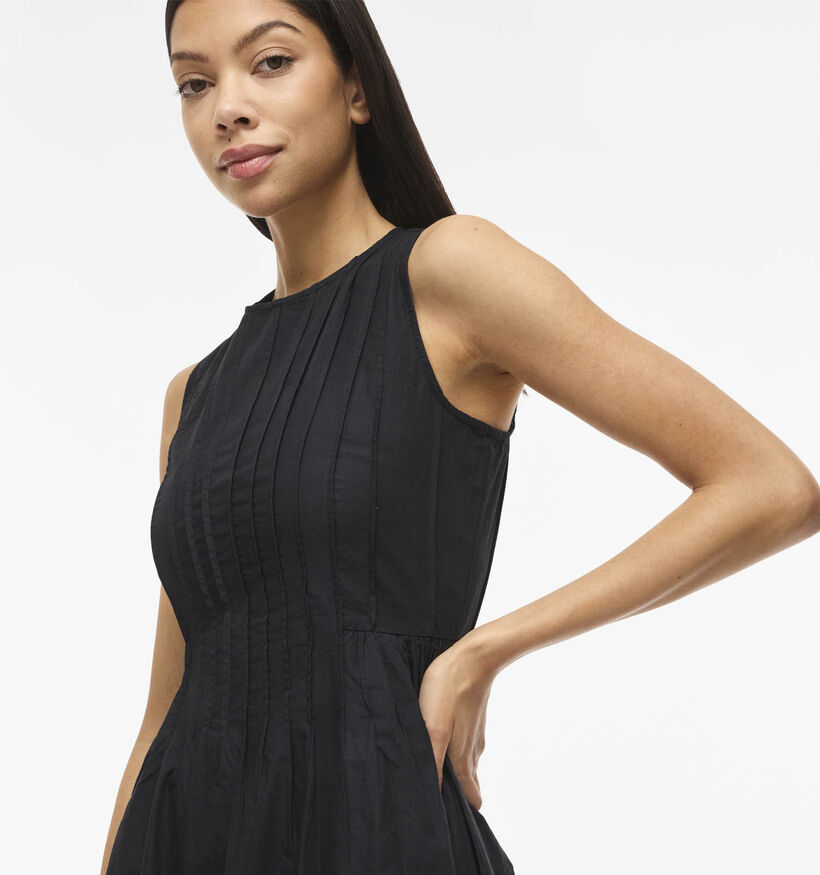 Vila Jimba O-Neck Robe mi-longue en Noir pour femmes (374264)