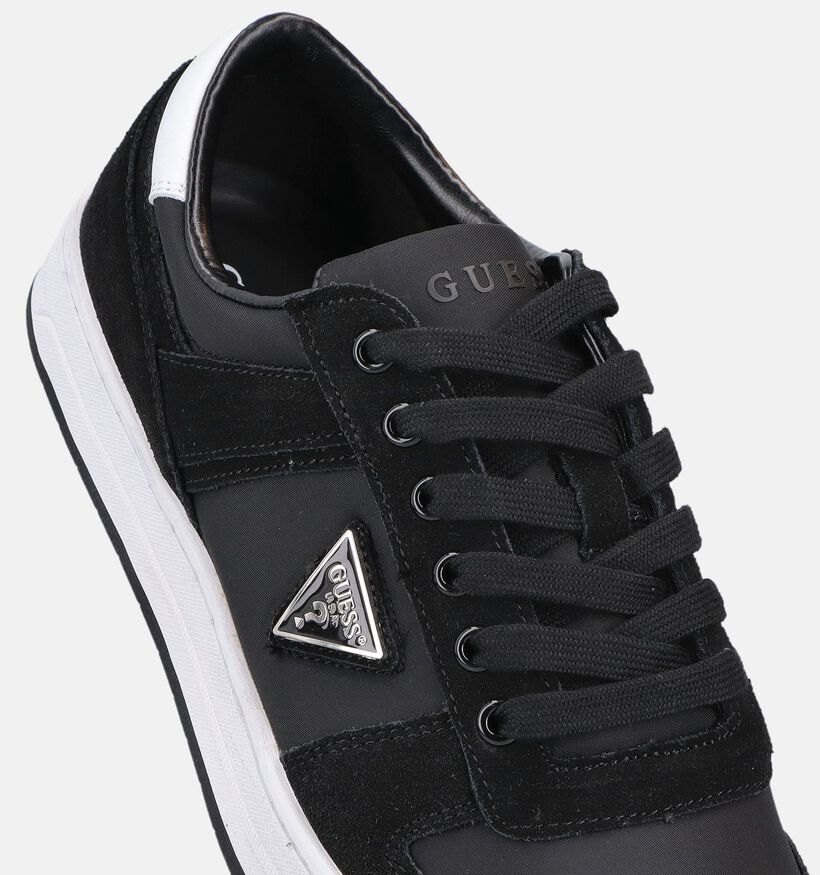 Guess Uddent Zwarte Lage Veterschoenen voor heren (369915) - geschikt voor steunzolen