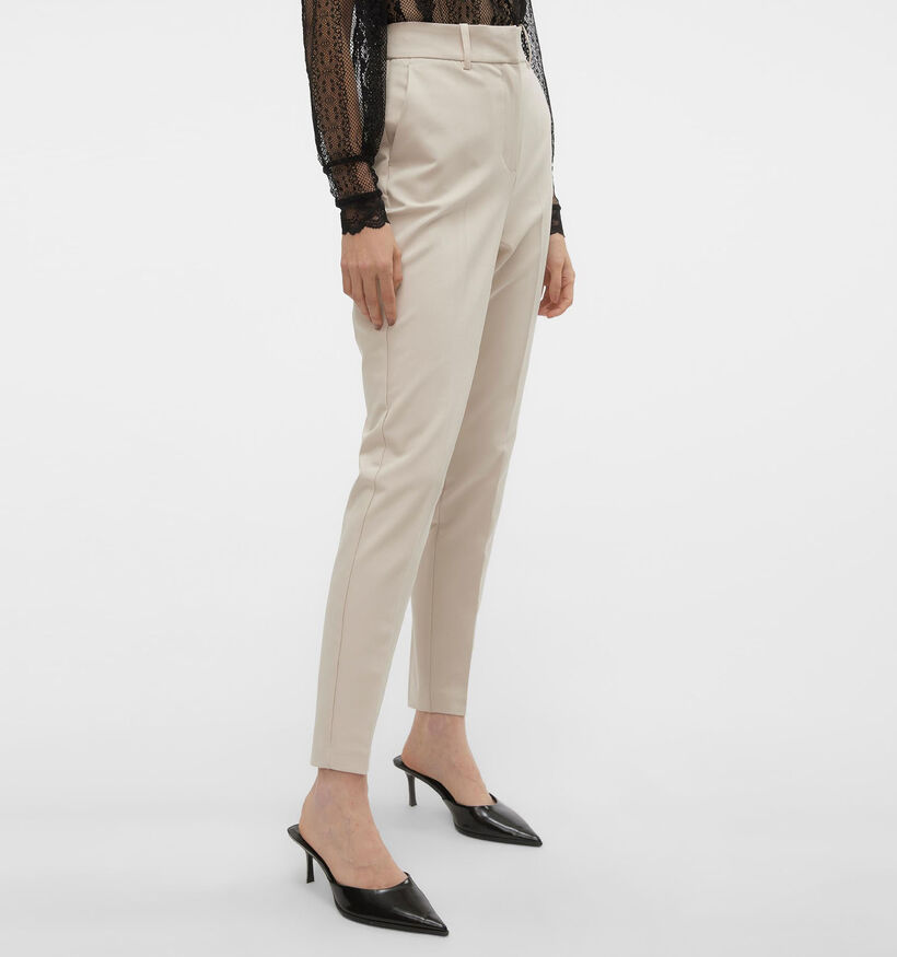 Vero Moda Holly Pantalon chino en Beige L30 pour femmes (332624)