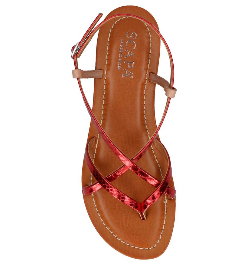 Oranje Sandalen Scapa in leer (246109)