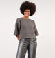 Minus Talima Pull court tricoté en Gris pour femmes (348252)