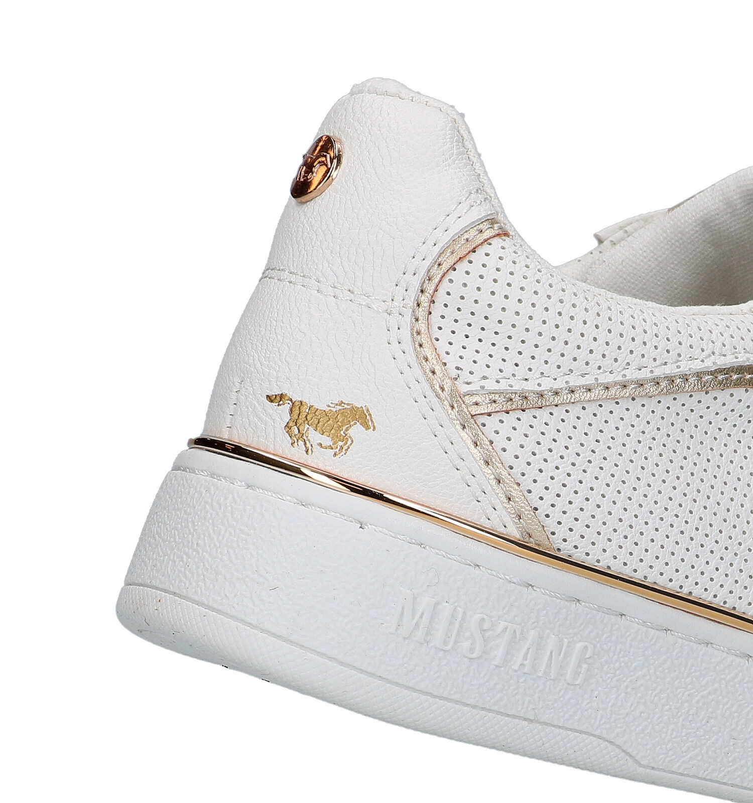 Mustang witte 2025 sneakers