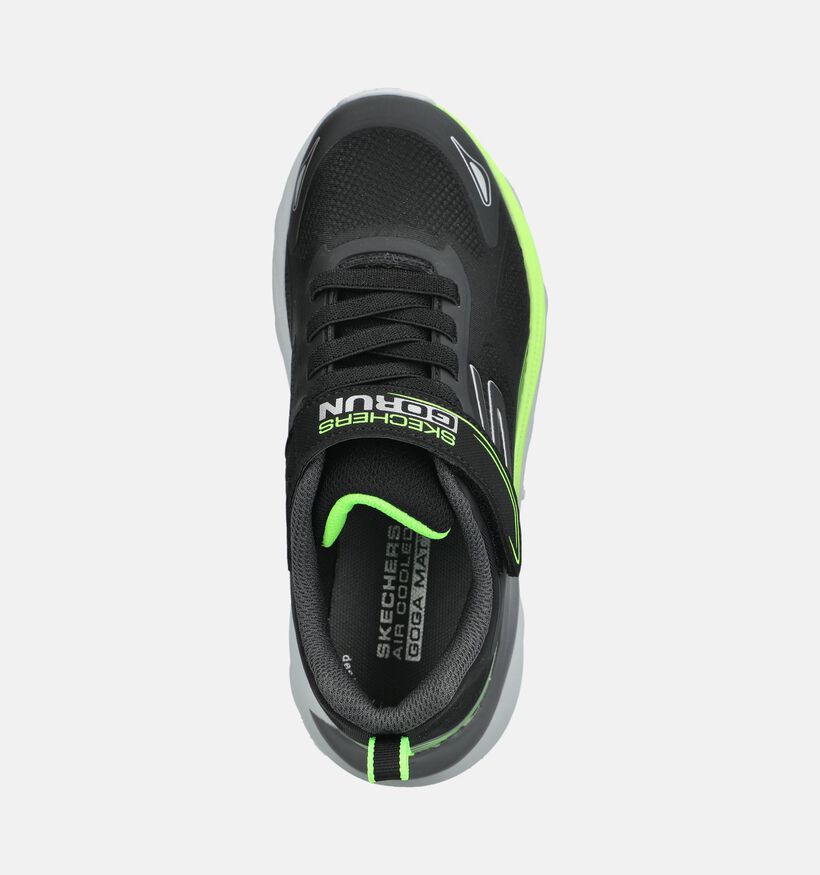 Skechers Max Run Zwarte/Fluo Sneakers voor jongens (376847) - geschikt voor steunzolen