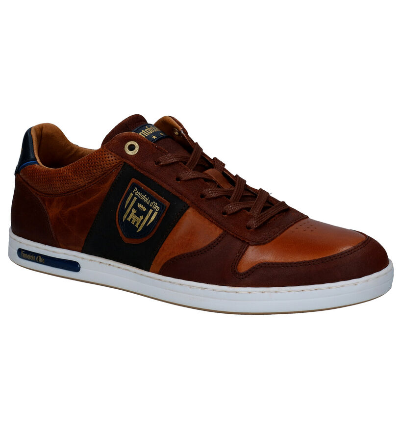 Pantofola d'Oro Milito Chaussures à lacets en Cognac pour hommes (305441) - pour semelles orthopédiques