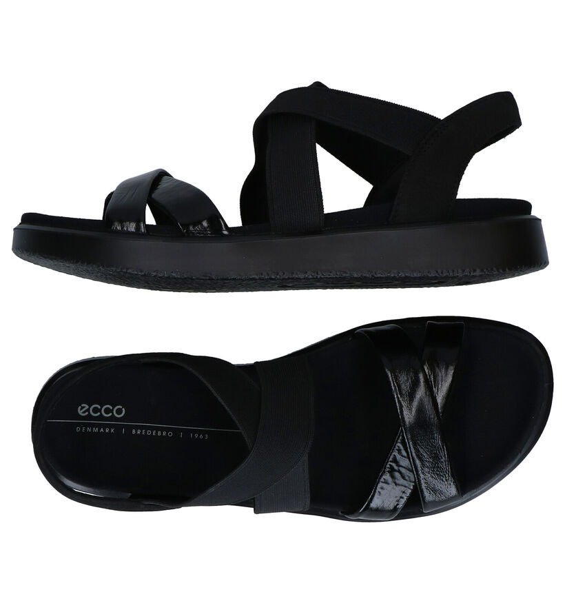 Ecco Flowt Sandales en Noir en cuir (287295)