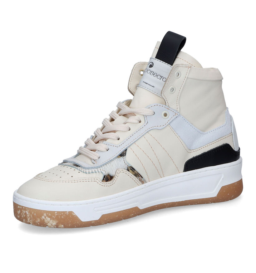 Goosecraft Blake Baskets Hautes en Blanc pour femmes (310100) - pour semelles orthopédiques