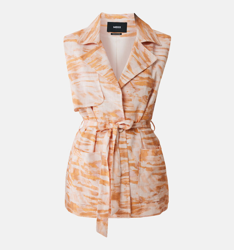 Mexx Oranje Mouwloze Blazer voor dames (358574)
