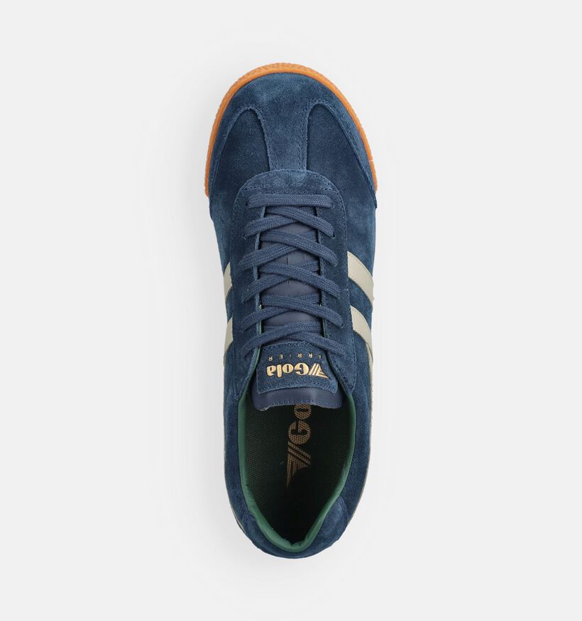 Gola Harrier Blauwe Veterschoenen voor heren (368591) - geschikt voor steunzolen