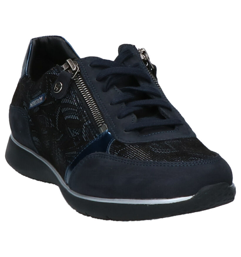 Mephisto Monia Blauwe Rits-veterschoenen in leer (287420)